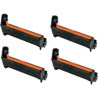 OKI 4650730 Original Black Colour Drum Unit 4 Pack