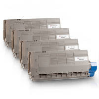 OKI 4650761 Compatible Black Colour Toner Cartridge 4 Pack