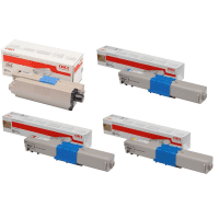 OKI 4650871 Original Black Colour Toner Cartridge 4 Pack
