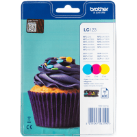 Original Brother LC123 Colour Ink Cartridge 3 Pack LC123RBWBP Original Brother LC123 Colour Ink Cartridge 3 Pack LC123RBWBP