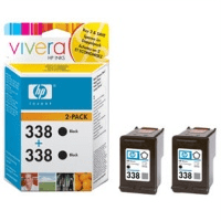 Original HP 338 CB331EE Black Ink Cartridges x2 Original HP 338 CB331EE Black Ink Cartridges x2