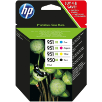 Original HP 950 XL Black 951 XL C M Y C2P43AE High Capacity 4 Ink Cartridge Pack Original HP 950 XL Black 951 XL C M Y C2P43AE High Capacity 4 Ink Cartridge Pack