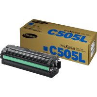 Samsung CLT C505L SU035A Cyan High Capacity Toner Cartridge Original