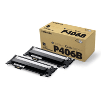 Samsung CLT P406B Original Black Toner Cartridge Twinpack HP SU374A Samsung CLT P406B Original Black Toner Cartridge Twinpack HP SU374A