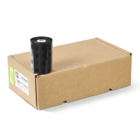 Zebra 02100BK10245 Original Premium Black Wax Ribbon 102mm x 450m 12 Pack Zebra 02100BK10245 Original Premium Black Wax Ribbon 102mm x 450m 12 Pack