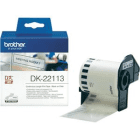Brother DK 22113 Original P Touch Black on Clear Labelling Tape 62mm x 15.24m