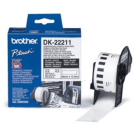 Brother DK 22211 Original P Touch White Label Tape 29mm x 15.24m