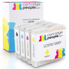 Brother LC1000 Bk C M Y Compatible Black Colour 4 Ink Cartridge Pack