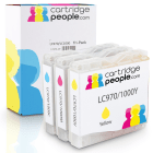 Brother LC1000 C M Y LC1000RBWBP Compatible Colour Ink Cartridge 3 Pack