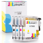 Brother LC985 Bk C M Y Compatible Black Colour 4 Ink Cartridge Pack