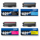 Brother TN 421 Original Black Colour Toner Cartridge 4 Pack