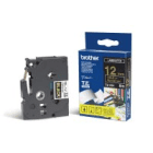 Brother TZ 334 Original P Touch Gold on Black Tape 12mm x 8m