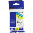 Brother TZE 111 Original P Touch Black on Clear Laminated Tape 6mm x 8m