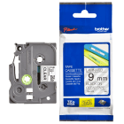 Brother TZE 121 Original P Touch Black on Clear Tape 9mm x 8m