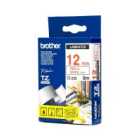 Brother TZE 232 Original P Touch Red on White Tape 12mm x 8m