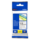 Brother TZE 241 Original P Touch Black on White Laminated Tape 18mm x 8m
