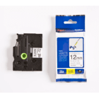 Brother TZE FX231 Original P Touch Black on White Flexible ID Laminated Tape 12mm x 8m