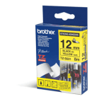 Brother TZE S631 Original P Touch Black on Yellow Strong Adhesive Laminated Tape 12mm x 8m