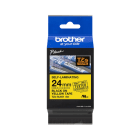 Brother TZE SL651 P Touch Black On Yellow Self Laminating Labelling Tape 24mm x 8m Original