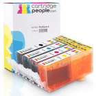 Canon CLI 521 BK C M Y Compatible Black Colour Ink Cartridge 4 Pack