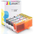 Canon CLI 526 BK C M Y Compatible Black Colour Ink Cartridge 4 Pack