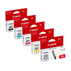Canon CLI 581XL BK C M Y PB Original High Capacity Colour Ink Cartridge 5 Pack Canon CLI 581XL BK C M Y PB Original High Capacity Colour Ink Cartridge 5 Pack