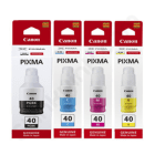 Canon GI 40 Black And Colour Ink Bottle 4 Pack Original