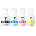 Canon GI 56 Black and Colour Ink Bottle 4 Pack Original