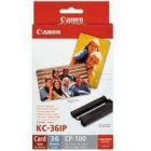 Canon KC 36IP 7739A001AB Original Colour Ink Cartridge Credit Card Size Paper