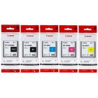 Canon PFI 030 Black and Colour Ink Cartridge 5 Pack Original