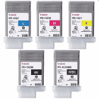 Canon PFI 102 BK MBK C M Y Original Black Colour Ink Cartridge 5 Pack
