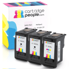 Canon PG 540XL CL 541XL Compatible High Capacity Black Colour Ink Cartridge 3 Pack