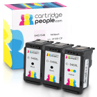 Canon PG 545XL CL 546XL Compatible High Capacity Black Colour Ink Cartridge 3 Pack