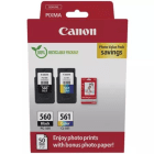 Canon PG 560 CL 561 3713C008 Original 2 Ink Cartridge Photo Paper Value Pack