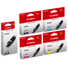 Canon PGI 550PGBK CLI 551 BK C M Y Original Black Colour Ink Cartridge 5 Pack