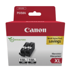Canon PGI 550PGBKXL 6431B005 Original High Capacity Black Ink Cartridge Twin Pack