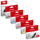 Canon PGI 550PGBKXL CLI 551XL BK C M Y GY Original High Yield Black Colour Ink Cartridge 6 Pack