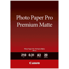 Canon PM 101 A3 White Premium Matte Photo Paper 210gsm x 20
