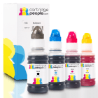Cheap Compatible Epson 104 BK C M Y Black Colour Ink Bottle 4 Pack
