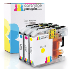 Compatible Brother LC123 Colour Ink Cartridge 3 Pack LC123RBWBP