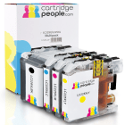 Compatible Brother LC229XL LC225XL High Capacity Black Colour Ink Cartridge 4 Pack