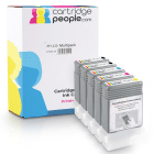 Compatible Canon PFI 120 BK MBK C M Y Black Colour Ink Cartridge 5 Pack