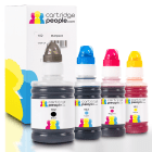 Compatible Epson 102 BK C M Y Black Colour Ink Bottle 4 Pack