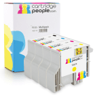 Compatible Epson T0325 Black Colour Ink Cartridge 4 Pack