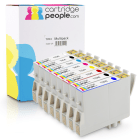 Compatible Epson T054 Gloss PBK C M Y R MBK B Black Colour Ink Cartridge 8 Pack