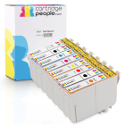 Compatible Epson T087 Gloss PBK C M Y R MBK O Black Colour Ink Cartridge 8 Pack