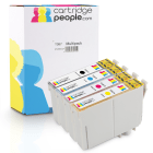 Compatible Epson T087 PBK C M Y Black Colour Ink Cartridge 4 Pack