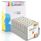 Compatible Epson T159 Gloss PBK C M Y R MBK O Black Colour Ink Cartridge 8 Pack