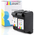 Compatible HP 45 78 51645ae C6578ae Black and Colour Ink Cartridge Pack