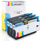 Compatible HP 711 CZ134A Cyan Ink Cartridge Tripack